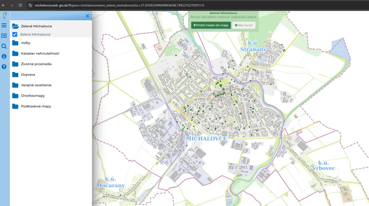 Navrhni miesto, kde chýba strom - anketa UKONČENÁ